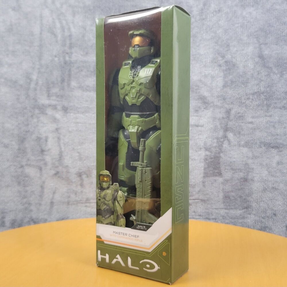 Halo Action Figure Master Chief with Commando Rifle Xbox infinite NIB - Picture 9 of 11